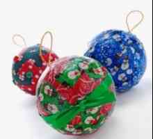 Decoupage Божиќ топки
