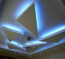 Дизајн таванот гипс картон со задно осветлување