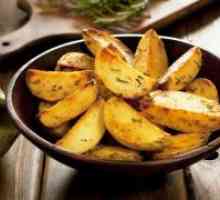 Како да СРЈ на компири во тава со кората?