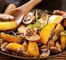 Како да СРЈ на компири со печурки во тава?