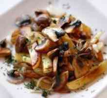 Како да СРЈ на компири со печурки?