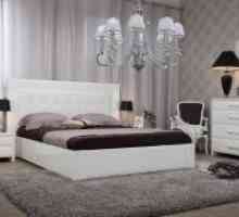 Мебел за спалната - високо-сјајна бела