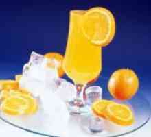 Замрзнати портокал пијалок од