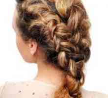 Фризури со плетенки на средна коса