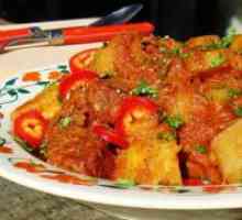 Говедско месо чорба со зеленчук и компири