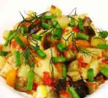 Рагу на тиквички и компири во multivarka