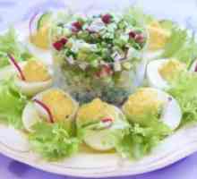 Салата од ротквица и краставица со јајце