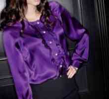 Виолетова блуза
