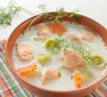 Крем супа со лосос