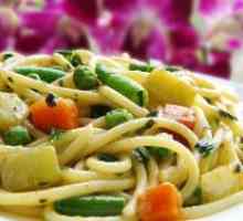 Шпагети со зеленчук