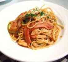 Шпагети со шунка