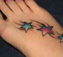 Тетоважа ѕвезди на ногата