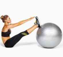 Вежба на fitball стомакот слабеење