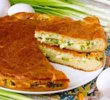 Jellied торта со јајца и зелен кромид