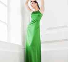 Зелена долг фустан