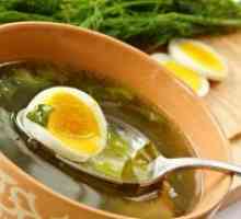 Зелена супа со киселица и јајце - рецепт