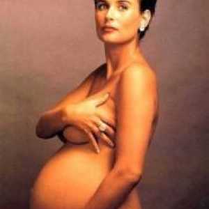 Бремените photoshoot Деми Мур