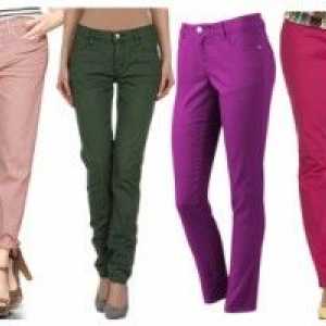 Безредијата на бои: мода боја панталони