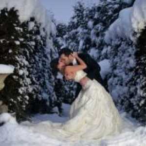 Идеи за снимањето на свадба слика во зима