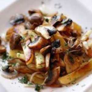 Како да СРЈ на компири со печурки?