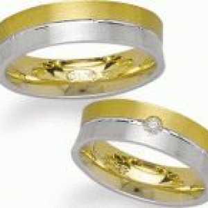 Венчални прстени во бело злато