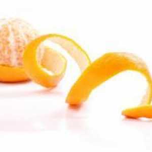 Белеење на кожата кора од портокал