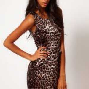 Фустан со леопард печатење