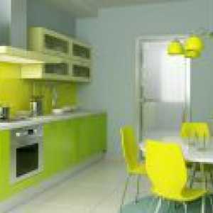 Светло зелена кујна