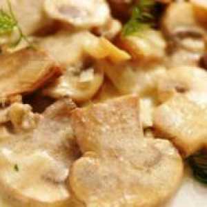 Печурки во крем сос