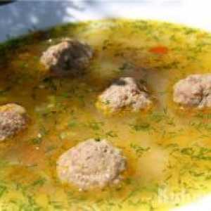 Meatball и ориз супа
