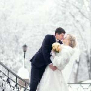 Свадба фото снимањето во зима