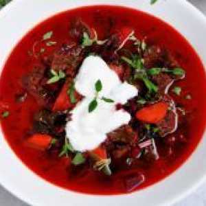 Цвекло супа со месо - класичен рецепт