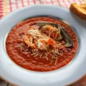 Супа од домати со морска храна